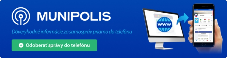 Munipolis - dôležité informácie z obce aj okolia vo Vašom mobile